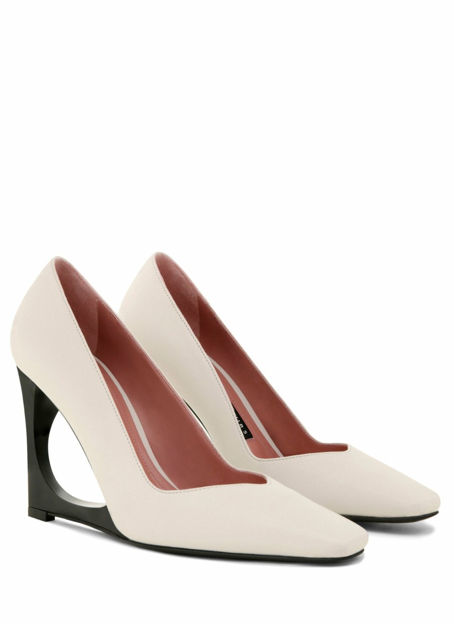 Shoes Les Petits Joueurs | White Artemis Pumps