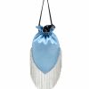 Bags Les Petits Joueurs | Light Blue Fringy Crystal