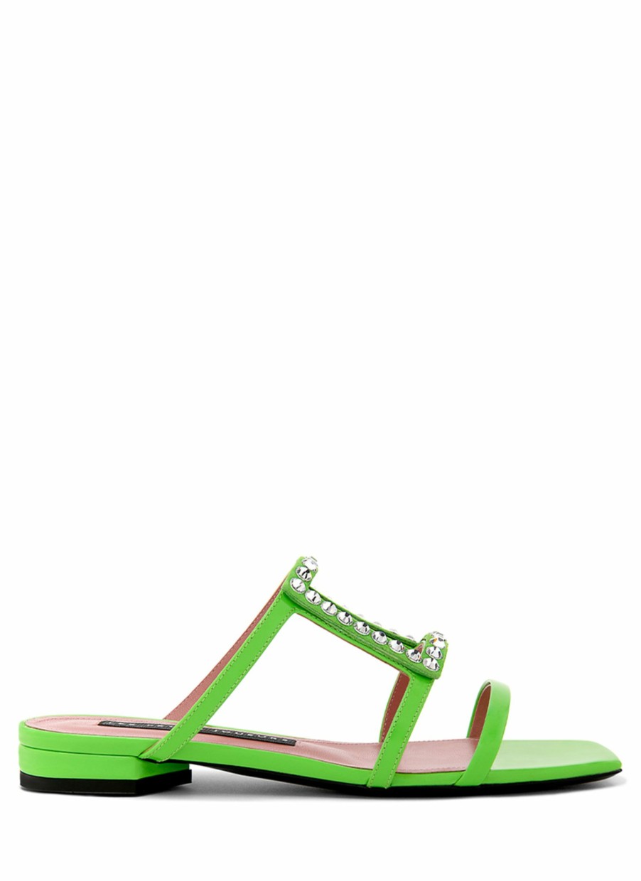 Shoes Les Petits Joueurs | Green Hoya Flats