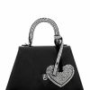 Bags Les Petits Joueurs | Rose Mini Top Handle Black Patent