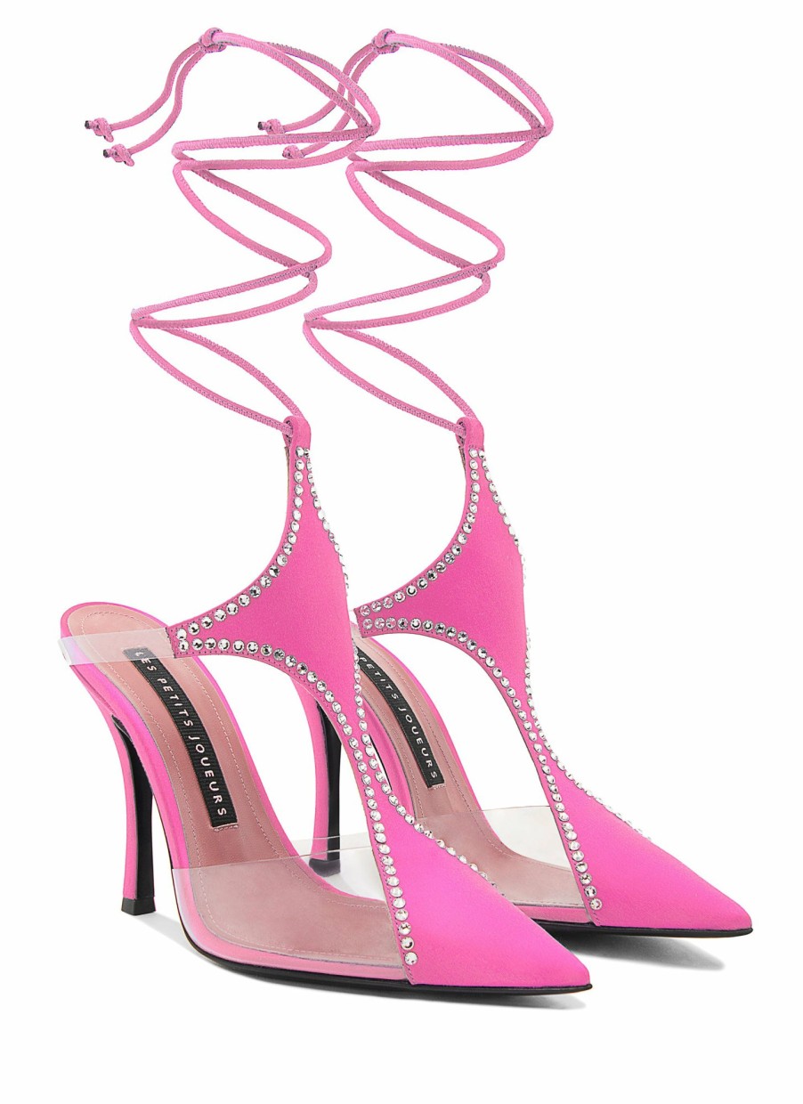 Shoes Les Petits Joueurs | Pink Virgo Crystal