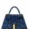 Bags Les Petits Joueurs | Rose Top Handle Blue Piton