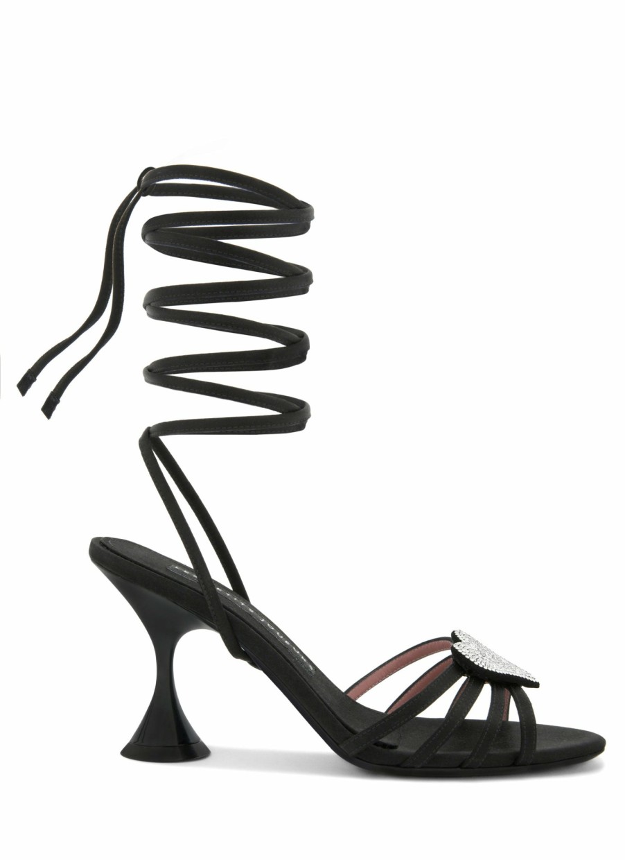 Shoes Les Petits Joueurs | Black Kaia Sandal