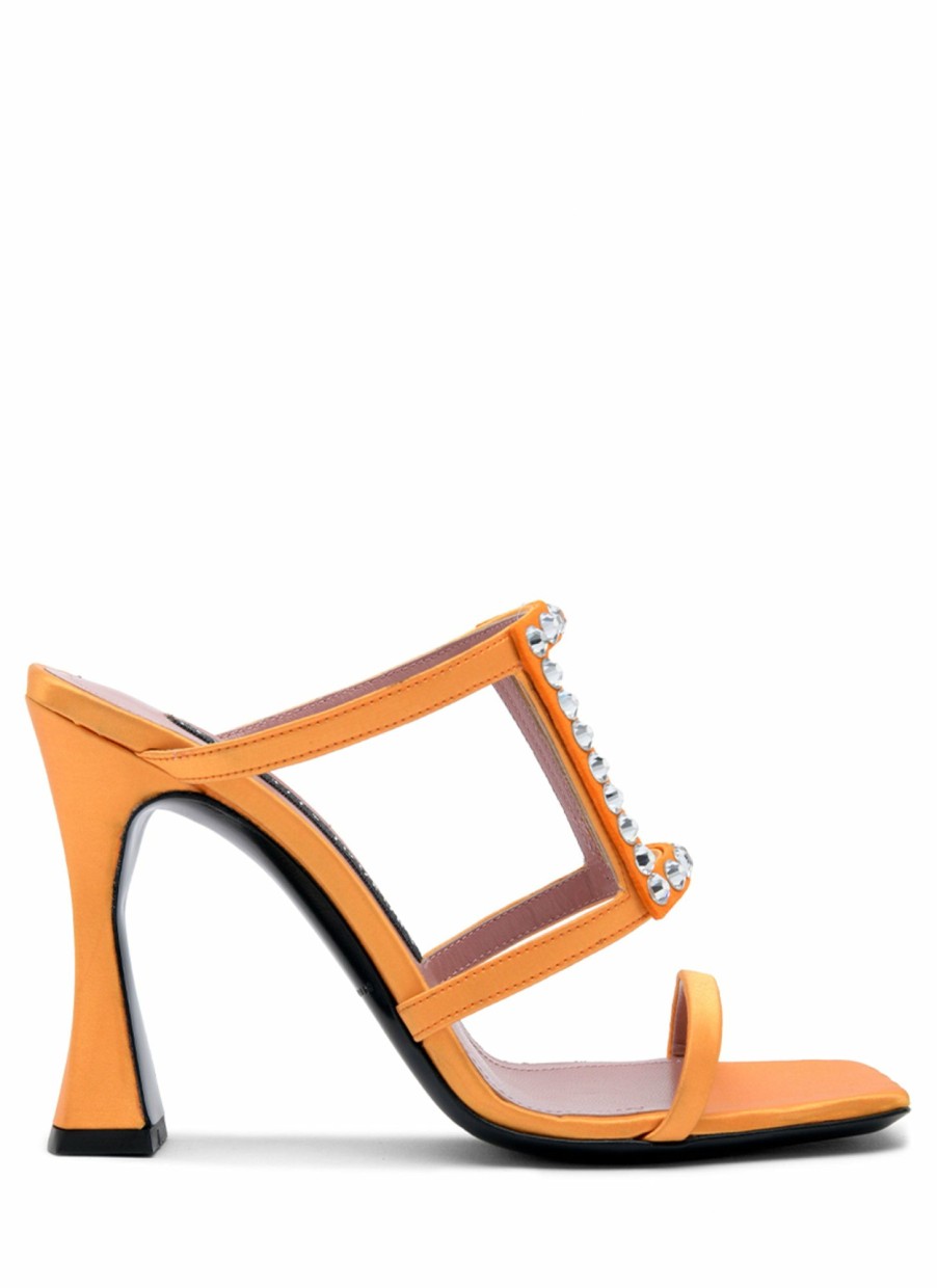 Shoes Les Petits Joueurs | Orange Hoya Heels