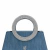 Bags Les Petits Joueurs | Blue Denim Trapezio Pochette