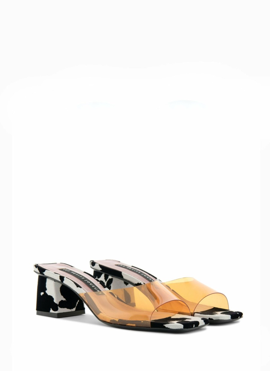 Shoes Les Petits Joueurs | Orange Fanny Mule