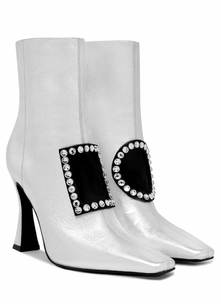 Shoes Les Petits Joueurs | Silver Hoya Boot