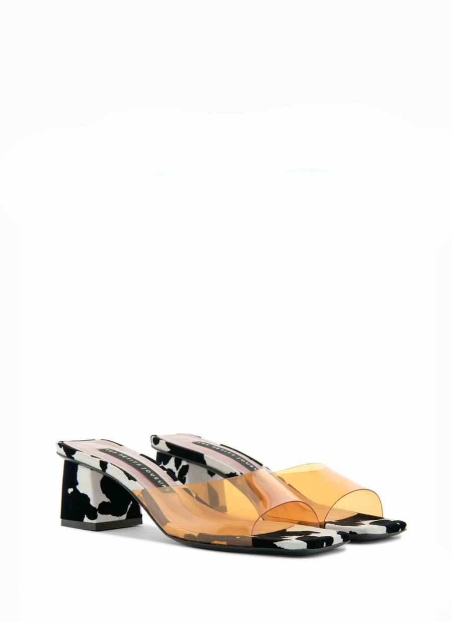 Shoes Les Petits Joueurs | Orange Fanny Mule