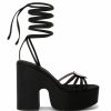 Shoes Les Petits Joueurs | Black Bianca Heart Platform