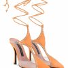 Shoes Les Petits Joueurs | Orange Crystal Virgo Pump