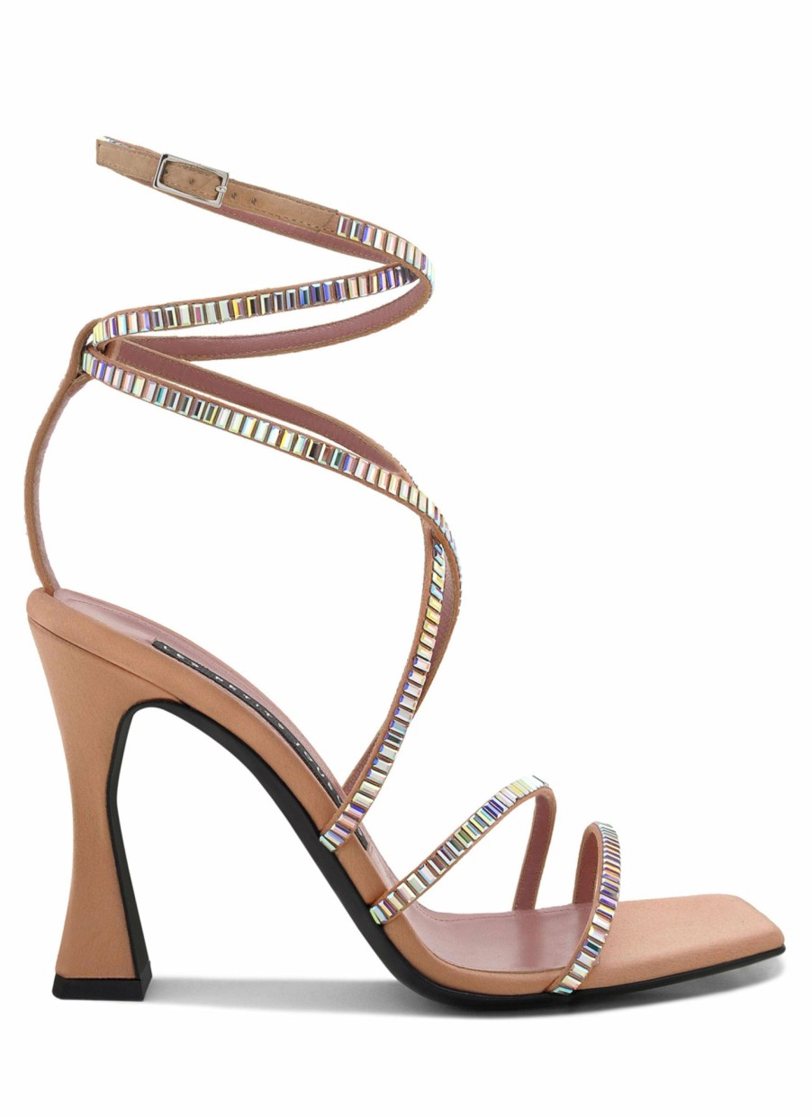 Shoes Les Petits Joueurs | Camelia Crystal Nude