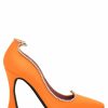 Shoes Les Petits Joueurs | Orange Crystal Taya Pump