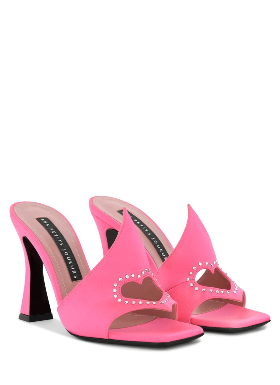 Shoes Les Petits Joueurs | Pink Jerry Heart Sandal