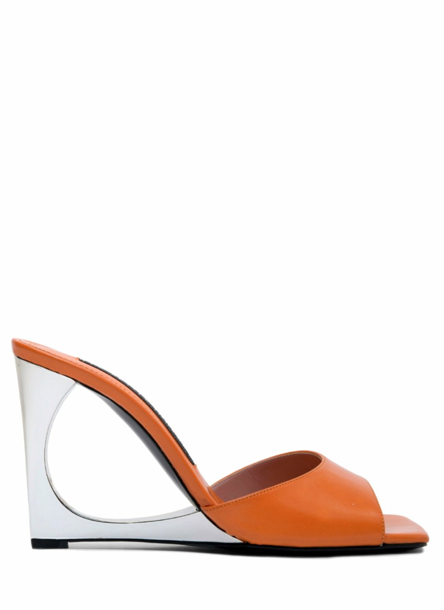 Shoes Les Petits Joueurs | Orange Lola Mule