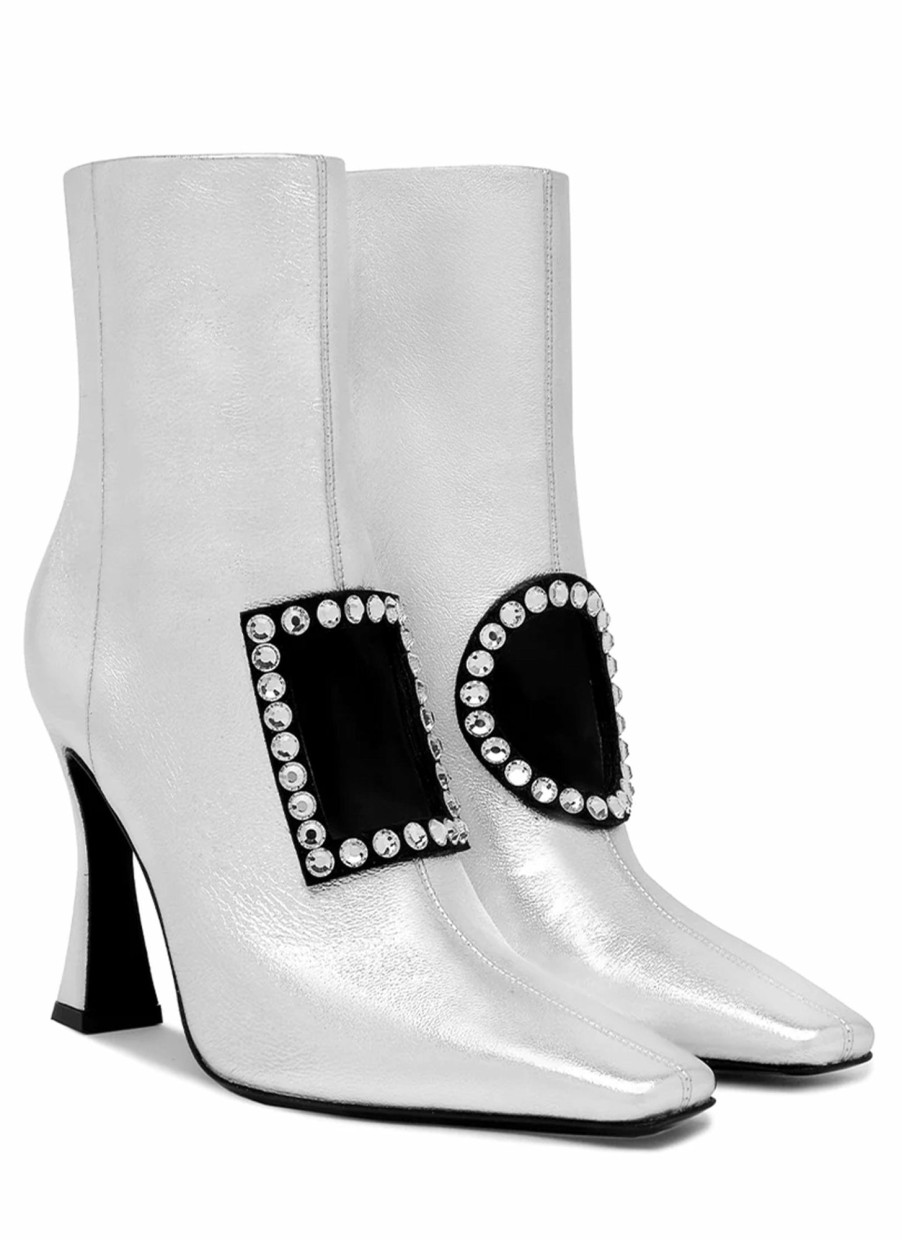 Shoes Les Petits Joueurs | Silver Hoya Boot