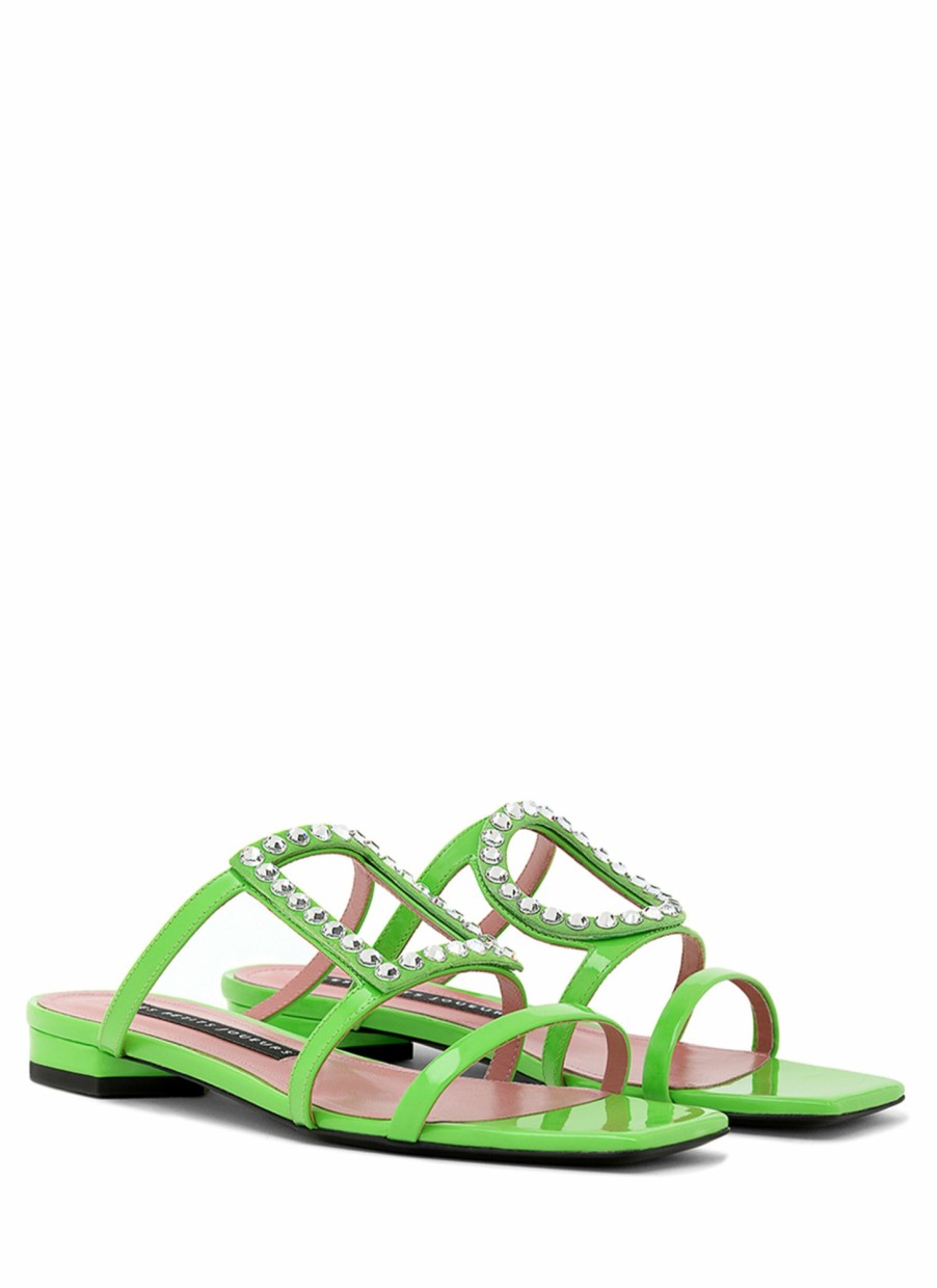 Shoes Les Petits Joueurs | Green Hoya Flats