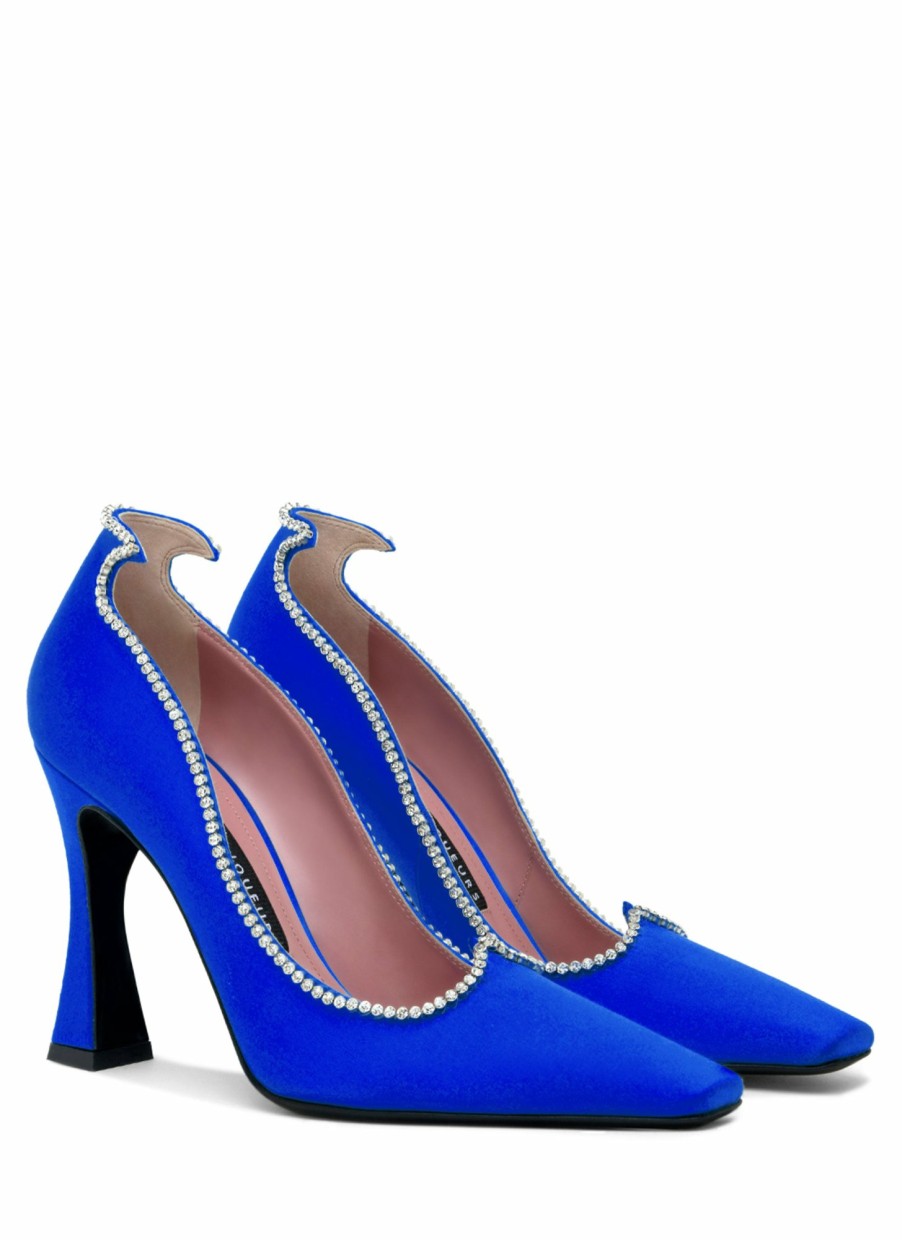 Shoes Les Petits Joueurs | Royal Blue Taya Crystal Pump