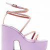 Shoes Les Petits Joueurs | Lilac Studs Bianca Platform