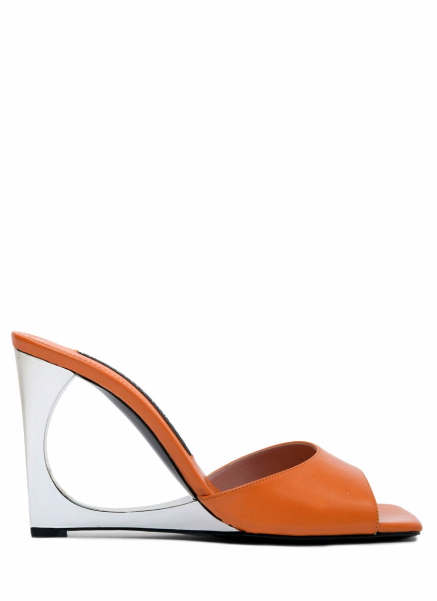 Shoes Les Petits Joueurs | Orange Lola Mule